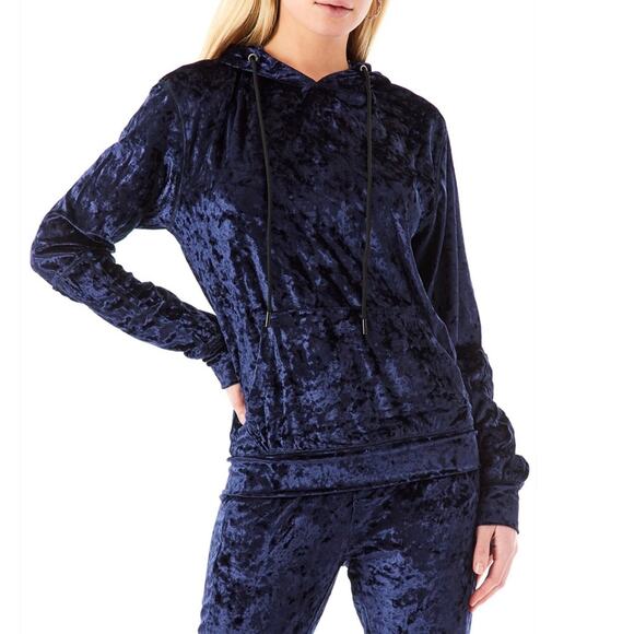 NWT LF Emma & Sam Crushed Velvet Hoodie - Picture 1 of 9